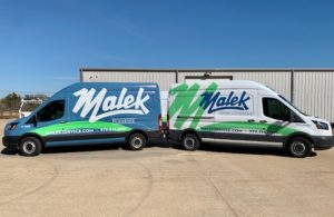 Malek Service Company Bryan/College Station, Texas - Service Trucks